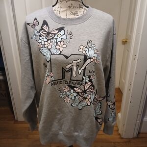 MTV Heather Gray Sweatshirt